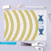 ティッシュペーパー金ゴールド鎖魚 薄葉紙 (クラフト)