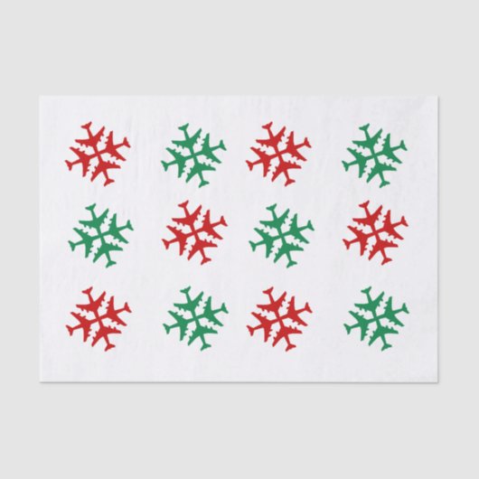 ティッシュペーパー雪飛行機 薄葉紙 (正面)