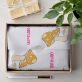 ティッシュペーパー霜ハッピーバースデーキノコ 薄葉紙 (ギフト)