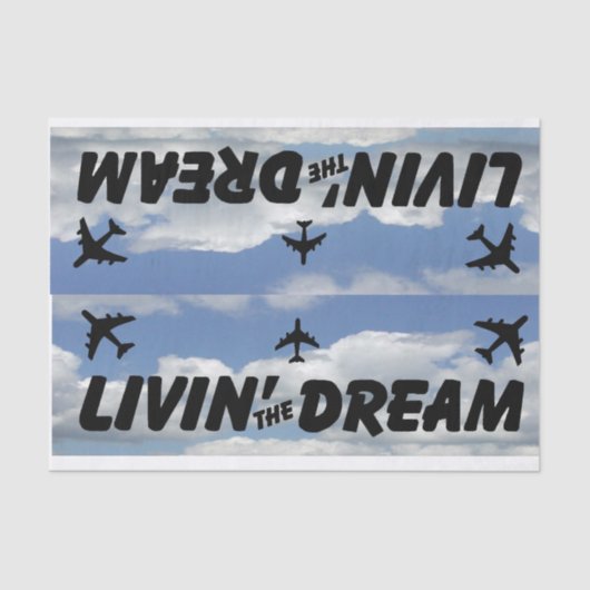 ティッシュペーパー飛行機 薄葉紙 (正面)