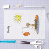 ティッシュペーパー魚釣りフィッシャーマンフィッシュサンボート 薄葉紙 (クラフト)