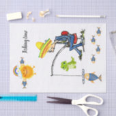 ティッシュペーパー魚釣りフィッシュレインボーフィッシャーマン 薄葉紙 (クラフト)