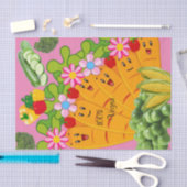 ティッシュペーパー100%ビーガンニンジン豆フローラ 薄葉紙 (クラフト)