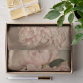 ティッシュペーパー10 lbピンクピーン配列 薄葉紙 (ギフト)