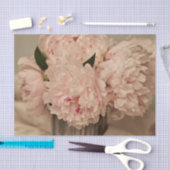 ティッシュペーパー10 lbピンクピーン配列 薄葉紙 (クラフト)