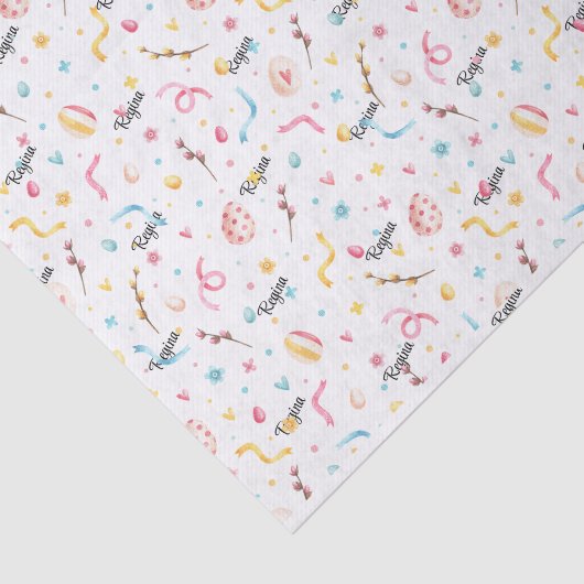 ティッシュペーパー3シート、名前イースター春パターン 薄葉紙 (詳細)