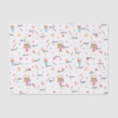 ティッシュペーパー3枚、名前春 – イースターパターン 薄葉紙 (正面)