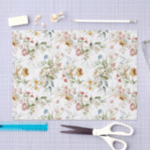 ティッシュペーパー3水彩牡丹オランダスチルライフ 薄葉紙 (クラフト)