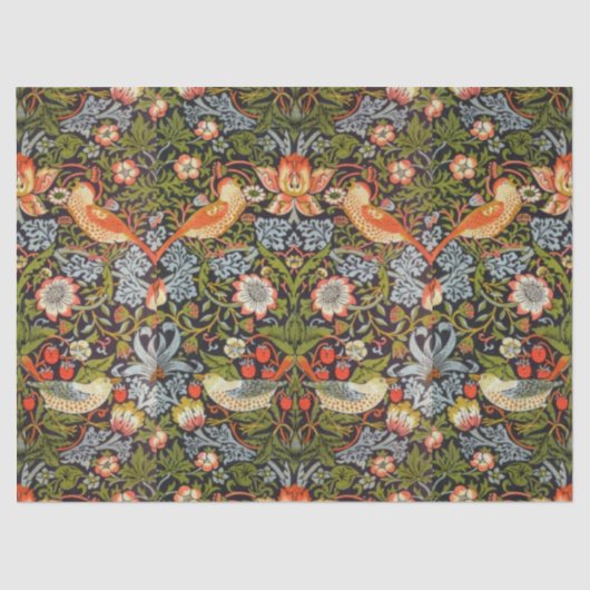 ティッシュペーパー - アルト・ヌーヴォー ストロベリーピッカー 薄葉紙 (正面)