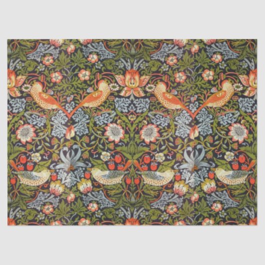 ティッシュペーパー-アールヌーボーいちごピッカー 薄葉紙 (正面)