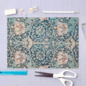 ティッシュペーパー:ウィリアム・モリス：チューリップ 薄葉紙 (クラフト)