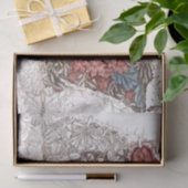 ティッシュペーパー:ウィリアム・モリス：野生チューリップ 薄葉紙 (ギフト)