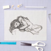 ティッシュペーパー:エゴン・シーレ：少女：1918 薄葉紙 (クラフト)