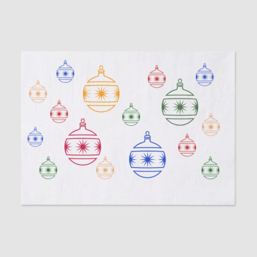 ティッシュペーパー-クリスマスオーナメント 薄葉紙 (正面)