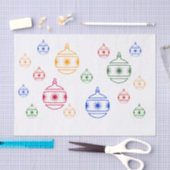 ティッシュペーパー-クリスマスオーナメント 薄葉紙 (クラフト)