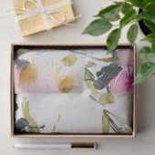 ティッシュペーパー – コラージュのピンクのローズウォーターの色 薄葉紙 (ギフト)