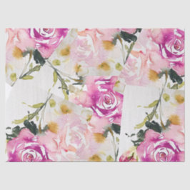 ティッシュペーパー – コラージュのピンクのローズウォーターの色 薄葉紙