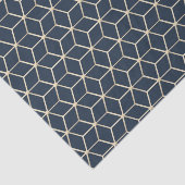 ティッシュペーパー & デコパージュ - 幾何学的なライラックシルバー 薄葉紙 (詳細)