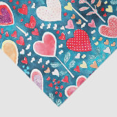 ティッシュペーパー-ハートデザイン 薄葉紙 (詳細)