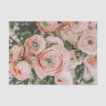 ティッシュペーパー：フラワープリント：パオン