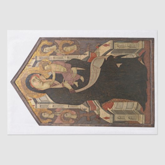 ティッシュペーパー:マドンナと4天使の子供 薄葉紙 (正面)