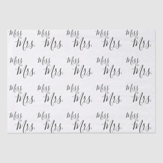 ティッシュペーパー - ミスからミセスへ 薄葉紙 (正面)