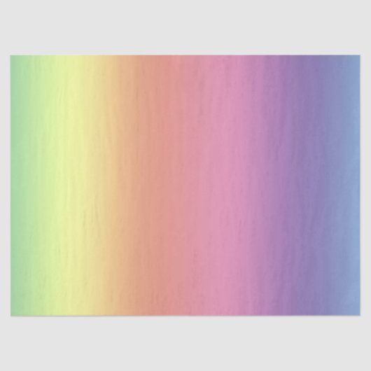 ティッシュペーパー – レインボーストライプズ(vert.) 薄葉紙 (正面)