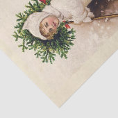 ティッシュペーパー：ヴィンテージクリスマスイラストレーション 薄葉紙 (詳細)