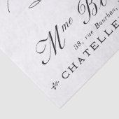 ティッシュペーパー:ヴィンテージフランスの、ポストカードデザイン 薄葉紙 (詳細)