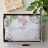 ティッシュペーパー:ヴィンテージフランスの、ポストカードデザイン 薄葉紙 (ギフト)