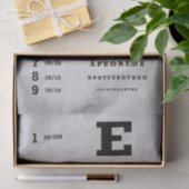 ティッシュペーパー/切り離しティッシュペーパーのグレーのアイチャート 薄葉紙 (ギフト)