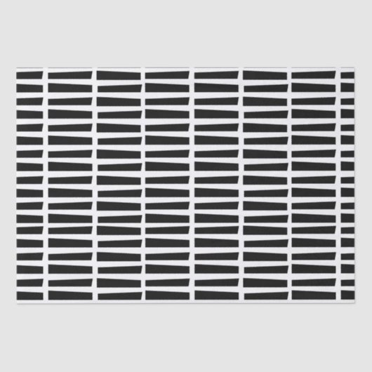 ティッシュペーパー/抽象芸術黒線 薄葉紙 (正面)