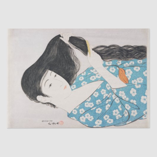 ティッシュペーパー:日本の:五夜橋口1920 薄葉紙 (正面)