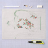 ティッシュペーパー:日本の:1910年のティーポットデザイン 薄葉紙 (クラフト)