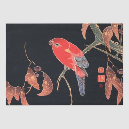 ティッシュペーパー: 日本の WOODBLOCK 薄葉紙 (正面)