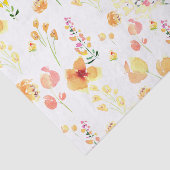 ティッシュペーパー – 明るい水色の花 薄葉紙 (詳細)