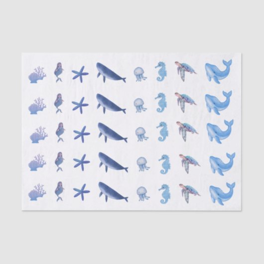ティッシュペーパー – 海のホス人魚 薄葉紙 (正面)