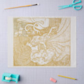 ティッシュペーパー：白人女性： JAN TOOROP 1894 薄葉紙 (クラフト)