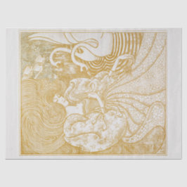 ティッシュペーパー：白人女性： JAN TOOROP 1894 薄葉紙