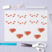 ティッシュペーパー、白 薄葉紙 (クラフト)