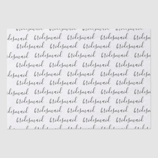 ティッシュペーパー - 花嫁の介添え人 薄葉紙 (正面)