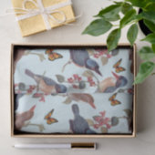 ティッシュペーパー、蝶の鳥 薄葉紙 (ギフト)