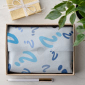 ティッシュペーパー – 青の疑問符 薄葉紙 (ギフト)