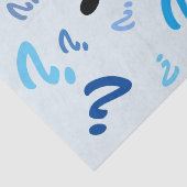 ティッシュペーパー – 青の疑問符 薄葉紙 (詳細)