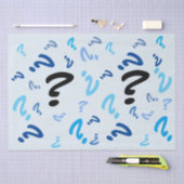 ティッシュペーパー – 青の疑問符 薄葉紙 (クラフト)