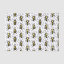 ティッシュペーパー – 黄色と黒のミツバチ 薄葉紙