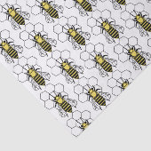 ティッシュペーパー – 黄色と黒のミツバチ 薄葉紙 (詳細)