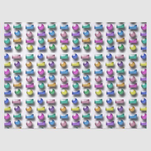 ティッシュペーパー- 3次元図形 薄葉紙 (正面)