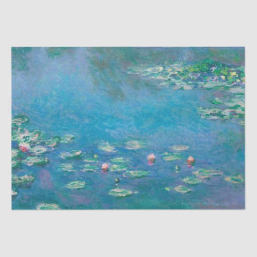ティッシュペーパー: CLAUDE MONET :《植物》スイレン 薄葉紙 (正面)