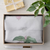 ティッシュペーパー:J.J.ルソー：ピンク淡い色のの花 薄葉紙 (ギフト)